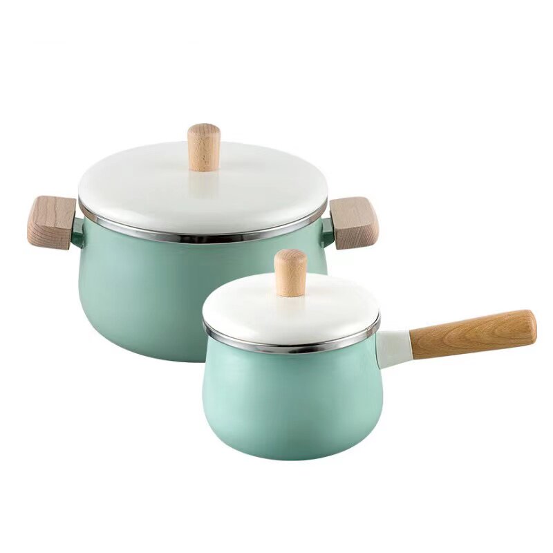 样板房厨房锅具摆件橱柜不锈钢锅具组合套装煎锅汤锅摆设软装饰品