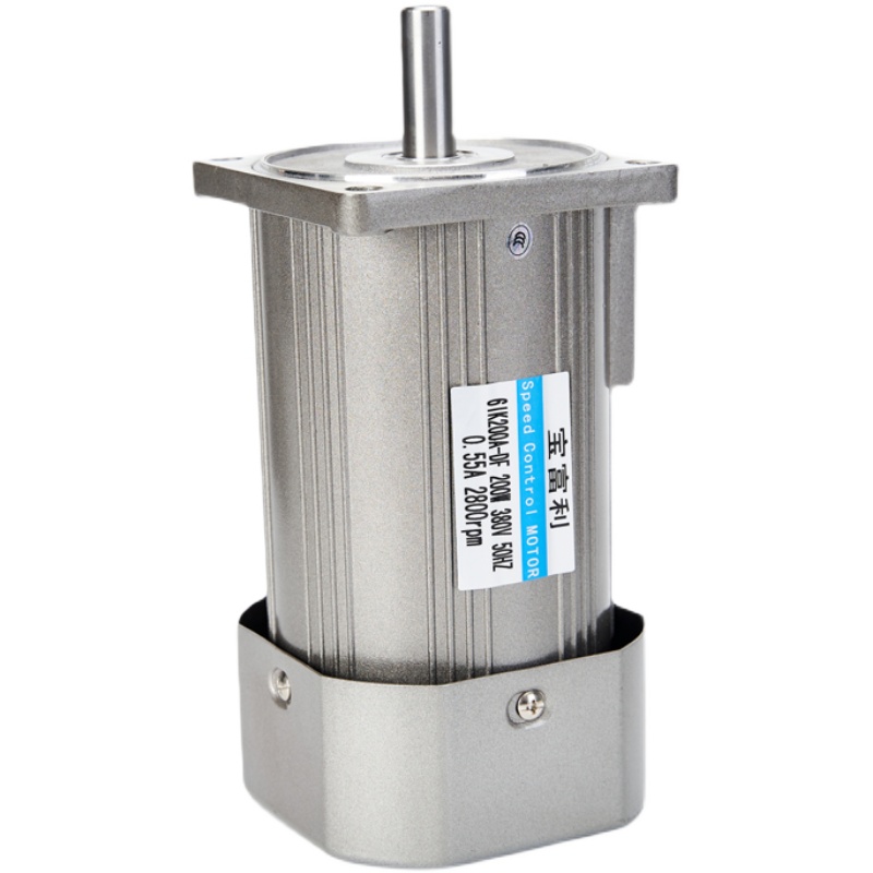 宝富利微型齿轮减速电机两极40W-400W光轴齿轴单相三相立式可调速