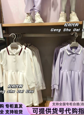 本来国内正品代购BTA750012女童云感柔秋季新款长袖百褶连衣裙