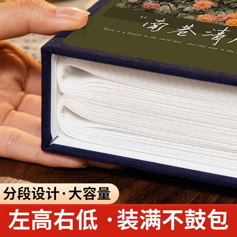 现货速发小相册本纪念册大容量插页式家庭单页照片5寸6寸7寸200张