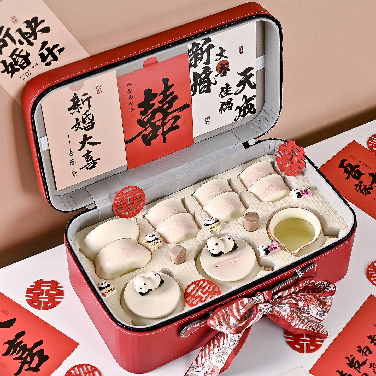 新婚礼物送新人新娘结婚茶具套装订婚礼品送闺蜜新娘礼物高级实用