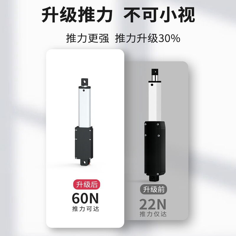 迷你推杆电机微型电动推杆伸缩杆小型24V往复自动线升降器直流12v