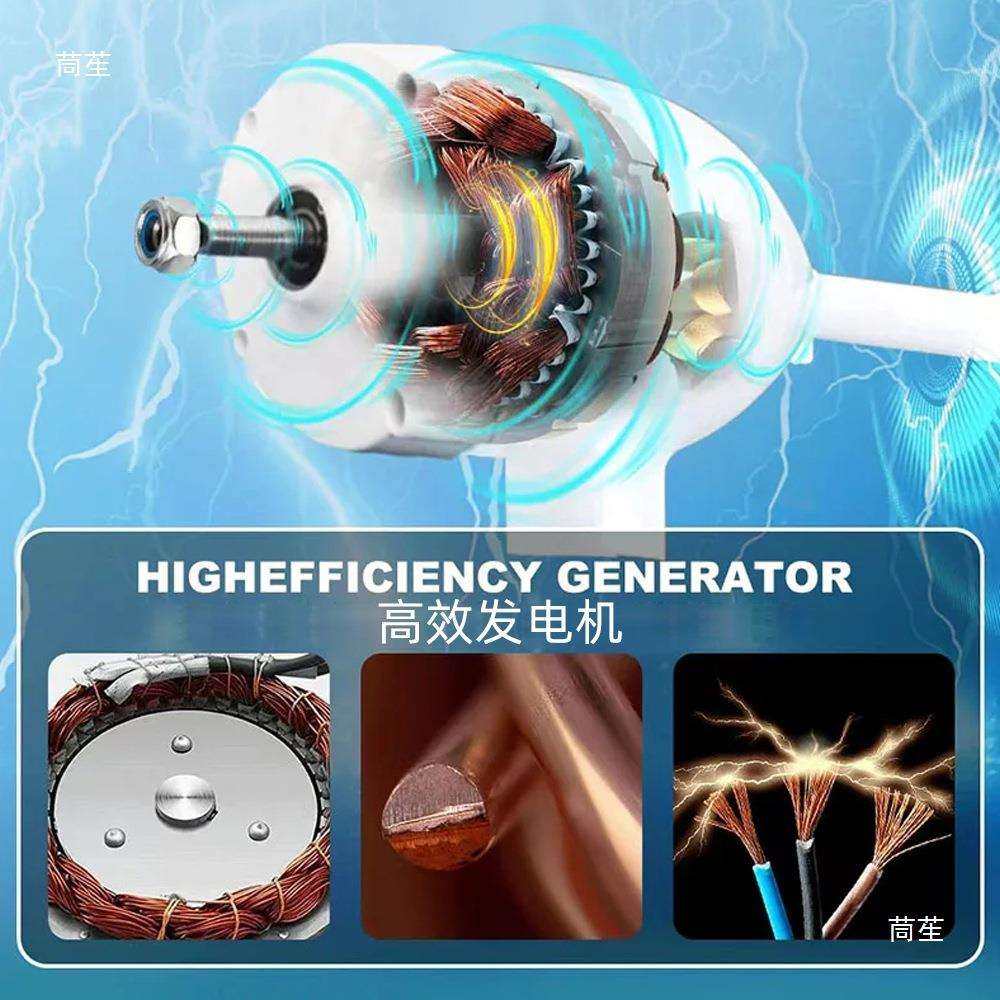 控制器24V发电机3KWM充电欧盟3000W涡轮家用带12Vppt发电机风车能