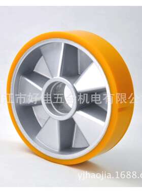 源头工厂直供180X50mm重型铝芯聚氨脂PU洗地机脚轮