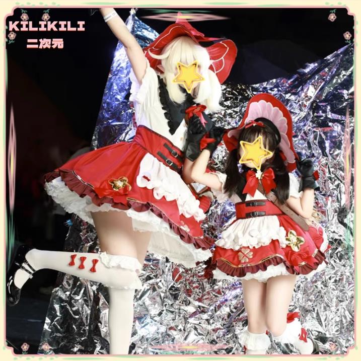原神可莉cosplay魔女COS