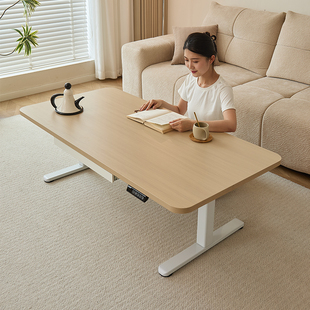 巧思百居电动升降茶几桌多功能移动客厅桌子小户型茶桌可升降茶台