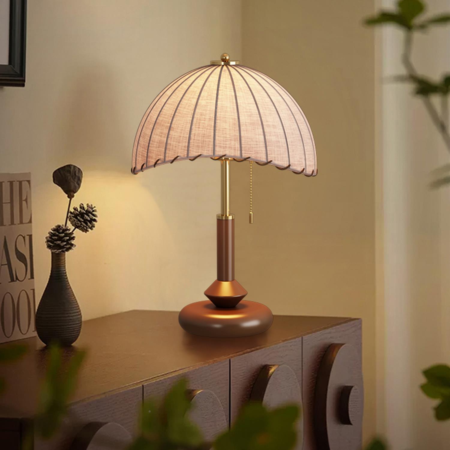 中古实木室大台灯式卧床法头灯客厅覆古新中式卧T770F室立式落地