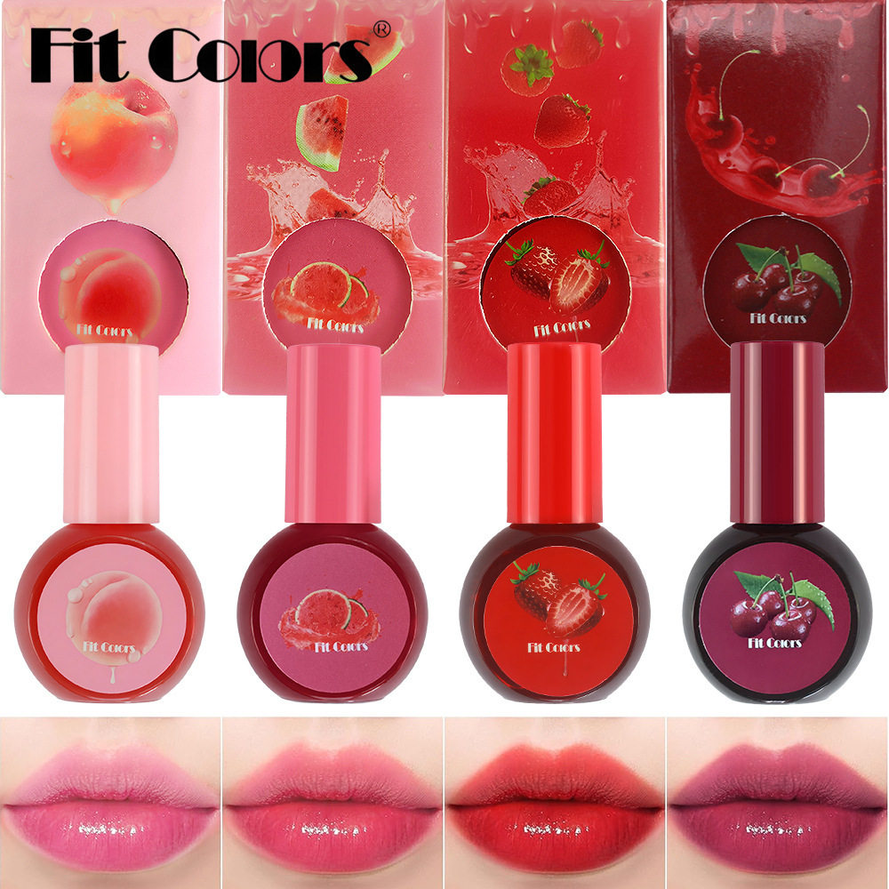 彩妆Fit Colors 多功能水果腮红液胭脂水哑光修容显色液体口红