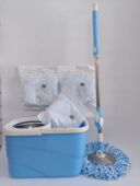 爱格拖把m3免手洗旋转拖把加厚棉头省力液压加强杆家用干湿两用