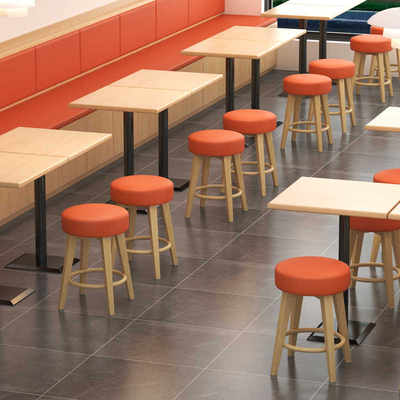 圆凳子家用餐桌凳新中式快餐店早餐小吃店凳子商用餐饮小圆凳方凳