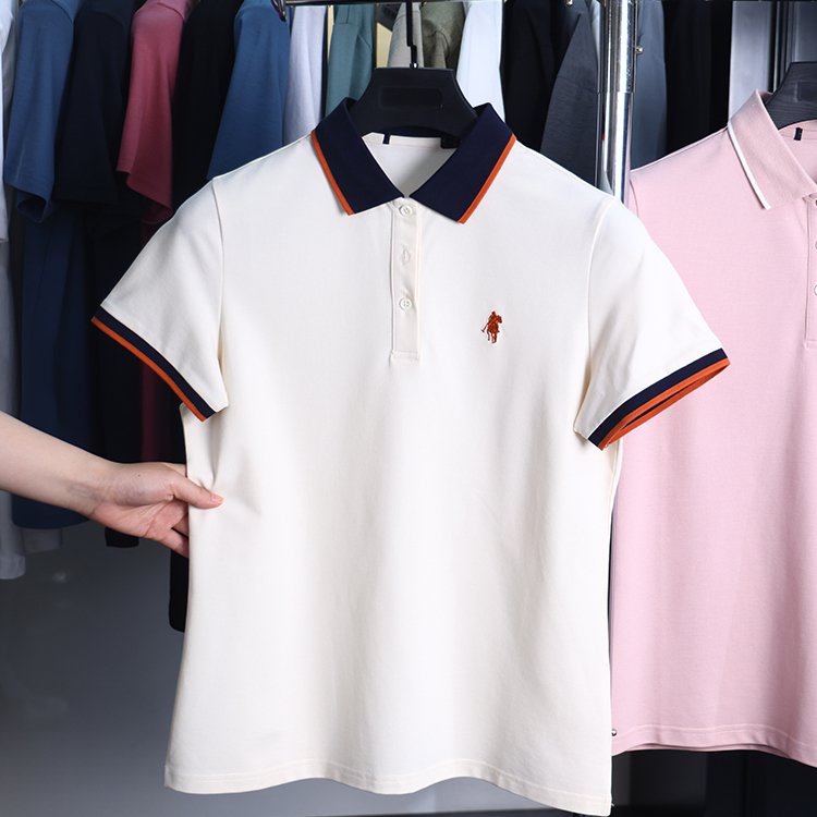 【H家】撤标撤柜！夏季女时尚绣花青春活力冰爽棉凉感短袖POLO衫