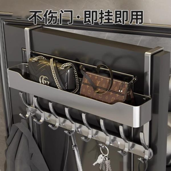挂衣架免打孔服背无痕挂衣置物架卧室门门后挂钩卫生间式收纳上门