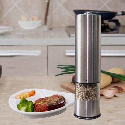 研磨器黑胡椒不锈钢西餐全自动瓶厅粉电动罐胡椒粉器磨调料餐桌磨