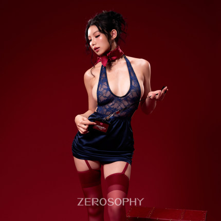 Zerosophy「爱的迫降」性感内衣空姐制服主题透视情调qq睡裙套装