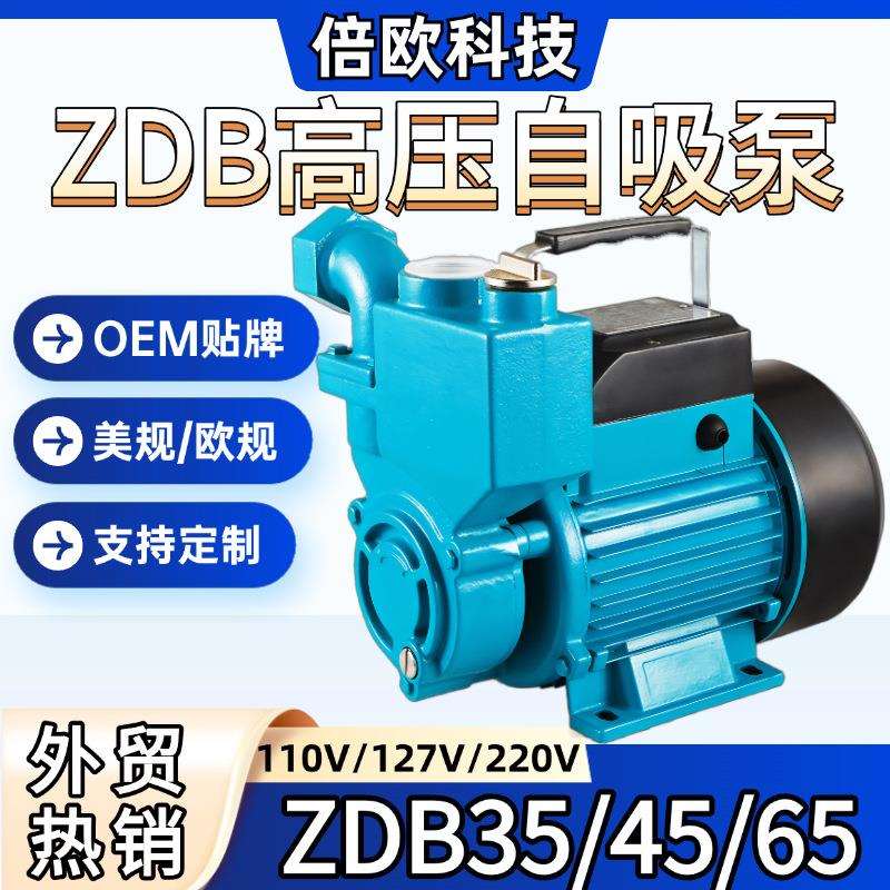 ZDB35系列45/65自吸泵外贸220V/110V高扬程家用高压泵
