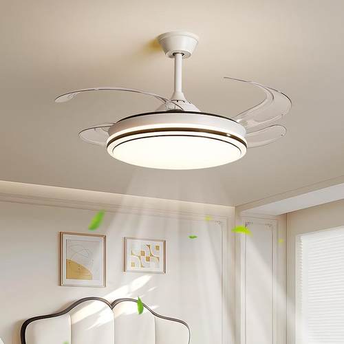 隐形风扇灯2025新款吊扇灯现代简约卧室餐厅护眼客厅电扇吸顶吊灯