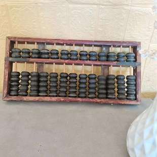 民俗老物件收藏品传统老式实木算盘旧货算盘古董农村怀旧装饰摆件