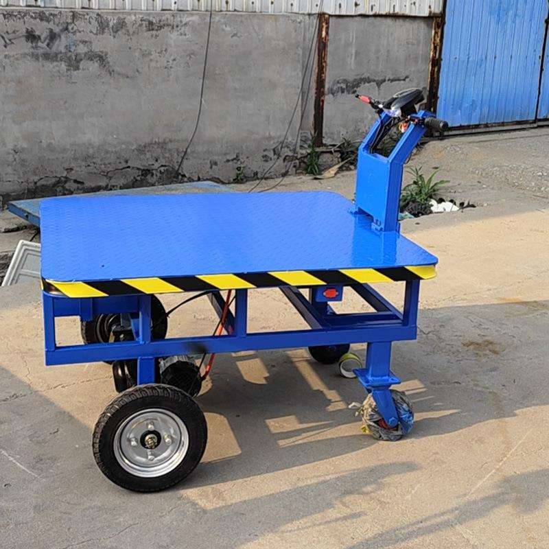电动四轮车小型车载平台500kg厂区内工业拉货工具平板车