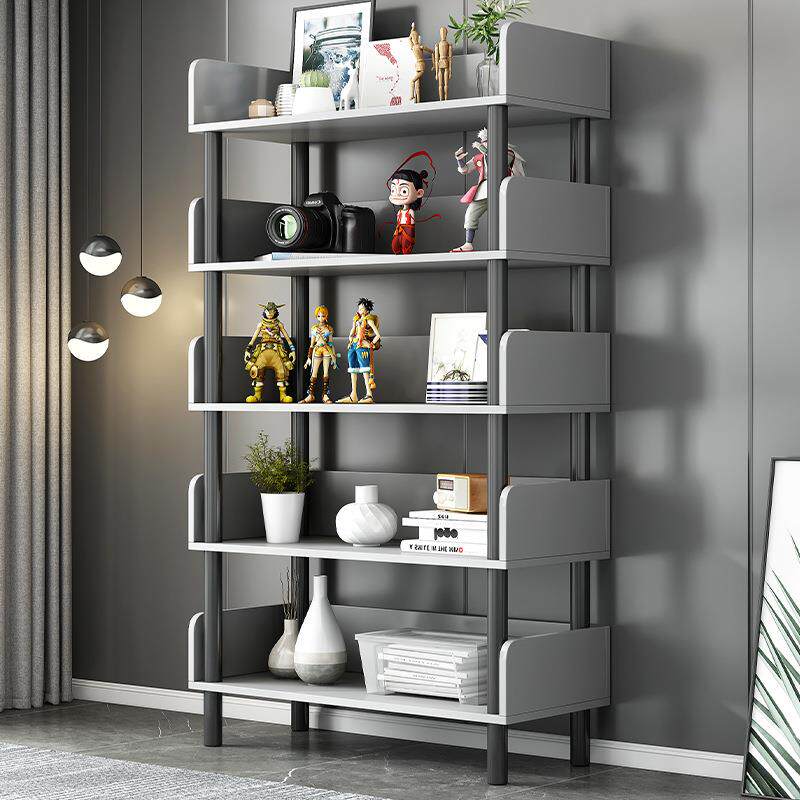 货架置物架简易落地客厅卧室收纳书架展示架多层隔板分层储物架子