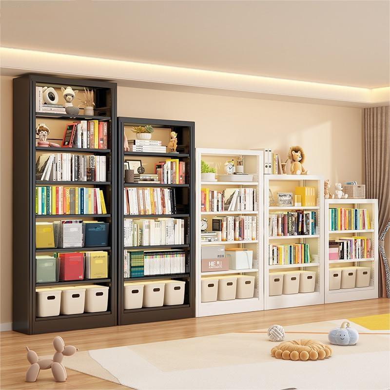 书架置物架落地简易展示架儿童家用铁艺多层收纳钢制书柜储物架子