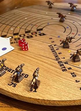 亚马逊热销 Scratched Horses Game made from a whiskey刮马游戏