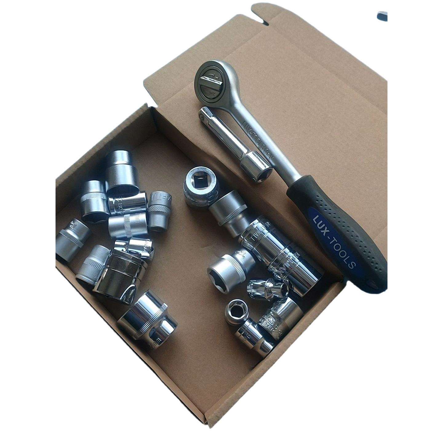 外六角外梅花3/8套筒套头工具中飞套管棘轮套装扳手混装拼牌