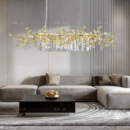 2024新款水晶吊灯LED客厅餐厅灯意式轻奢卧室别墅酒店高档水晶灯