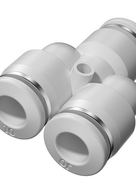 TPM朝日气动快速接头三通Y型气管PY6/8/10/12变径快插PWY8/10只装