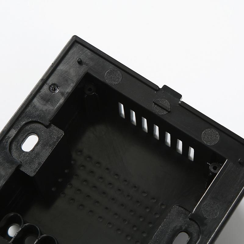自扣盒暗装开关底盒黑色塑料PVC可做模具ABS接线盒防火