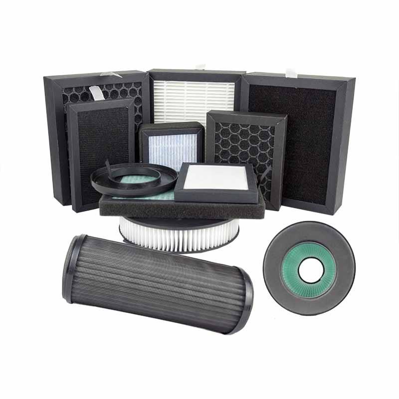 麻将机空气净化器滤网棋牌室吸烟灯高效HEPA过滤网活性炭空气滤芯