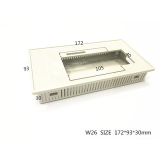 直销12864液晶文本外壳塑料机壳嵌入式面框电子元件盒172x93x30