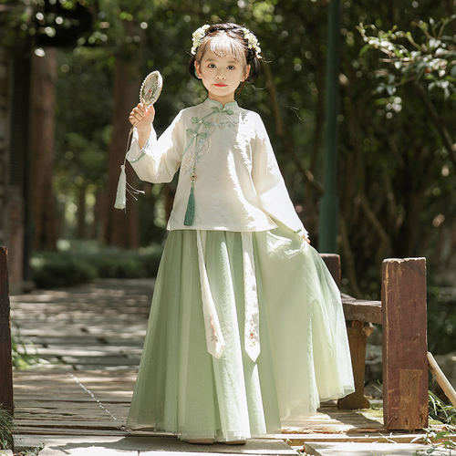 女童汉服春秋日常可穿两