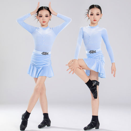 女童拉丁舞服儿童练功训2