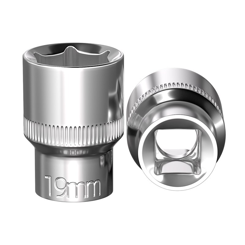 3/8寸短套筒扳手中飞加长套筒工具中快速10mm六角套头六棱角套筒