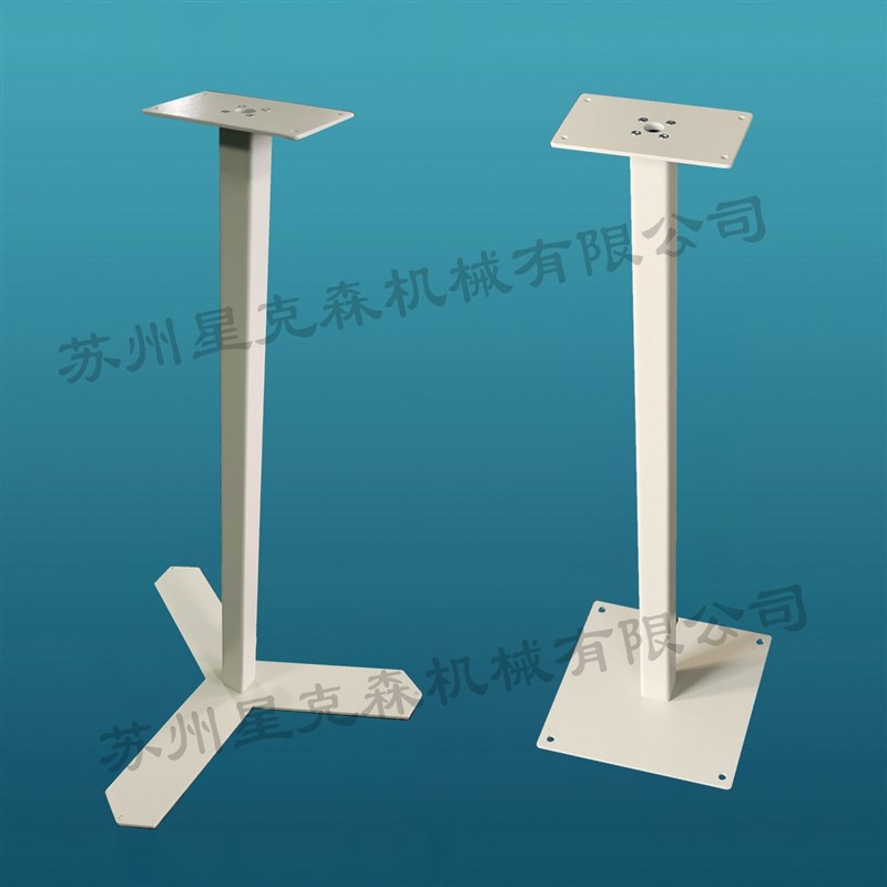 支架配套双手操作按钮盒使用(移动式是螺钉代替地脚,无