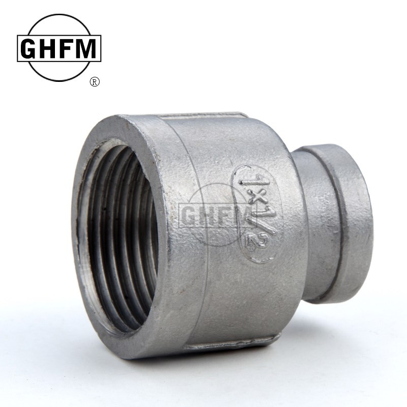 316L不锈钢大小头内丝 异径直接 变径外接内螺纹牙口丝扣接头管箍