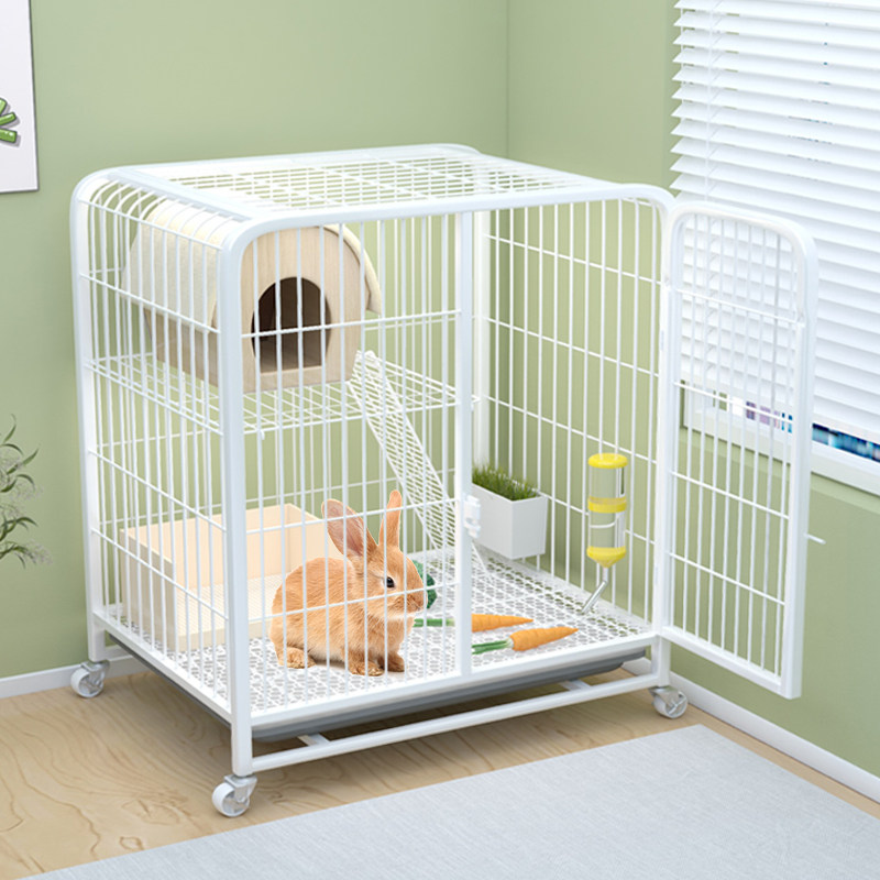 兔子笼子家用室内养兔专用大号荷兰猪豚鼠笼养殖别墅自动清粪兔窝