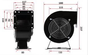 新款苏州佳泰代替苏州捷飞130FLJ5/7小工频离心风机120W220V包邮