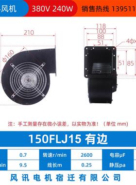 新款150Flj15/17-B/Bj离心风机出风口方转圆转接头送风电机宿包邮