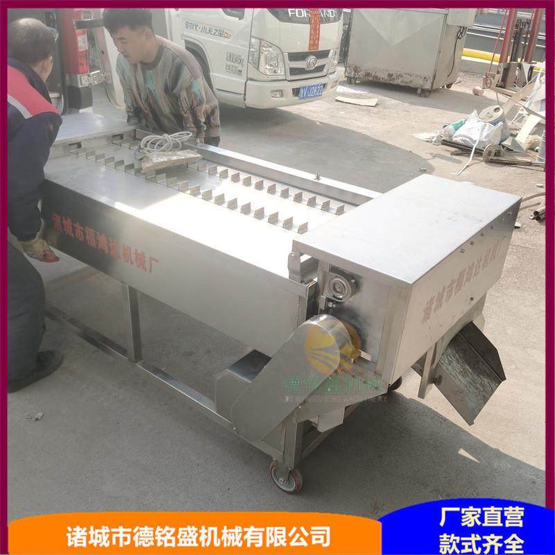 冻鱼段切块设备 切割带鱼块机器 冷冻刀鱼分段切断机