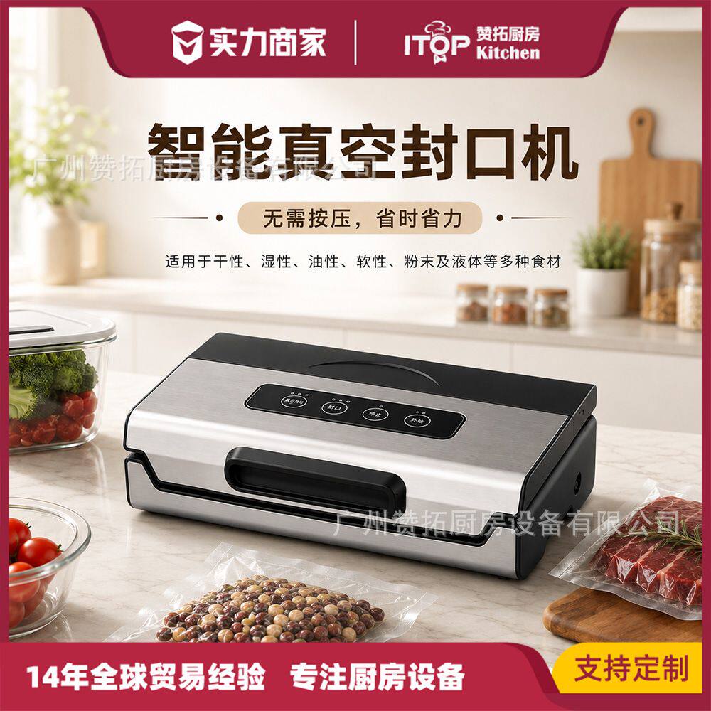 跨境真空封口机干湿食品包装机密封真空机小型密封机食品塑封机