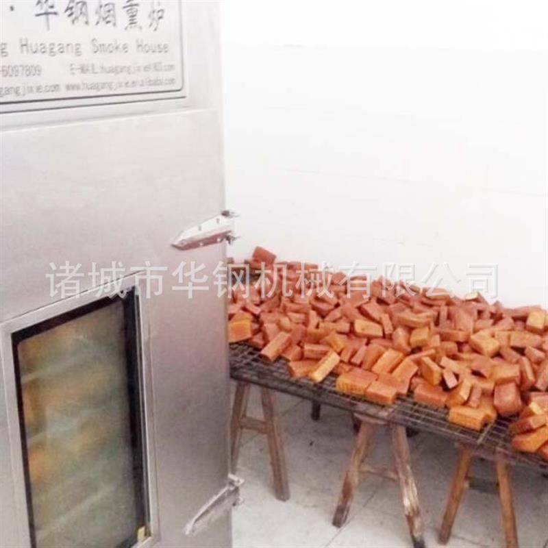 陕西汉中豆腐干烟熏机 电加热熏烤炉100公斤 陕西烟熏机