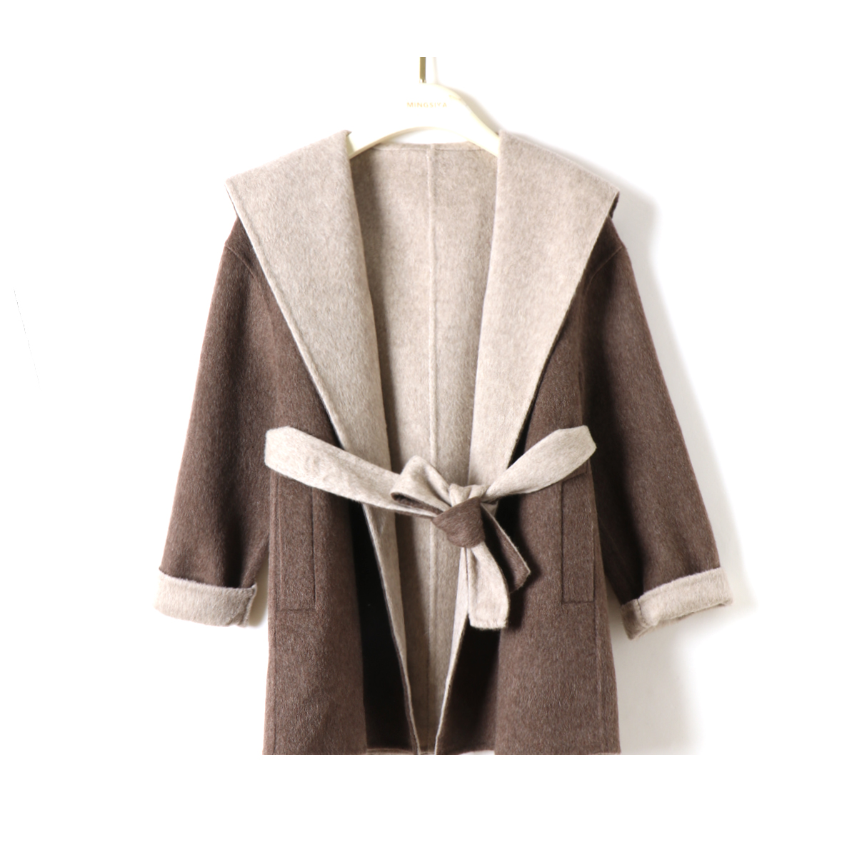 【大美唤粉丝专享】MINGSIKA/名斯卡 新款大衣#5AM928-2505