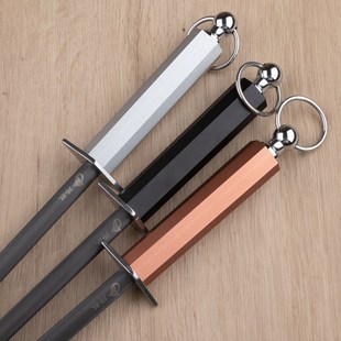 8000丝超细纹磨刀棒全不锈钢合金钢手柄高级屠夫专用磨刀棒肉联厂