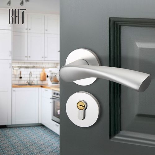 厂家直销静音门锁 室内房门锁房间实木门把手 家用黑色分体锁具