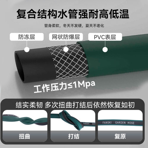 高压洗车水枪套装PVC喷枪软管多功能家用花园农用灌溉浇花浇水管