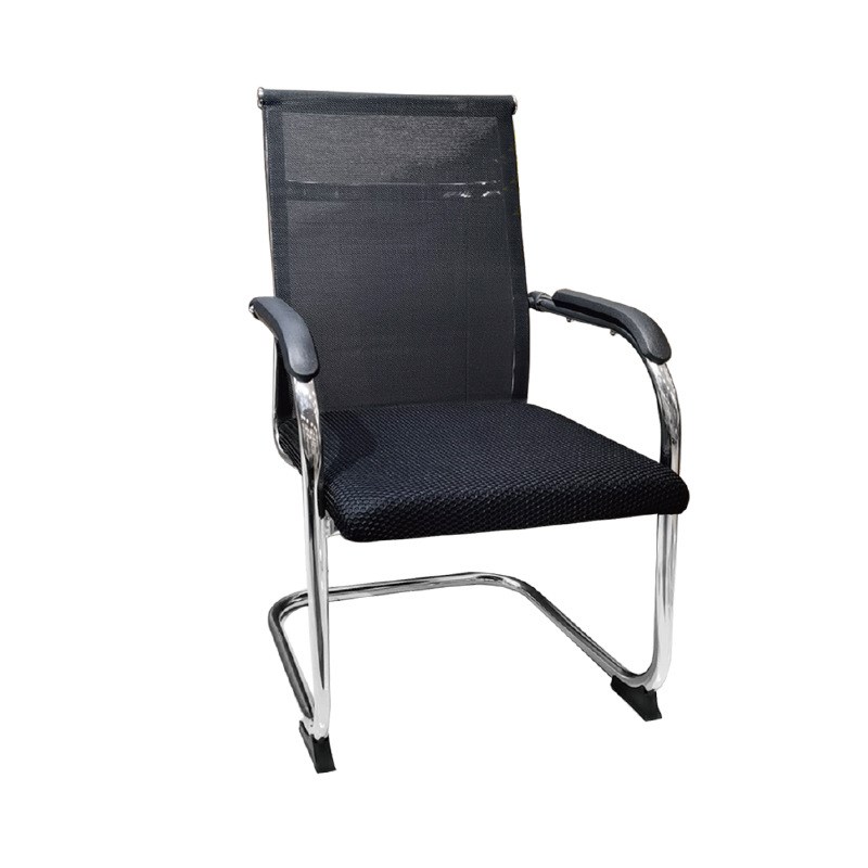 高背办公椅电脑椅弓形网椅员工职员会议椅麻将宿舍靠背家用钢架椅