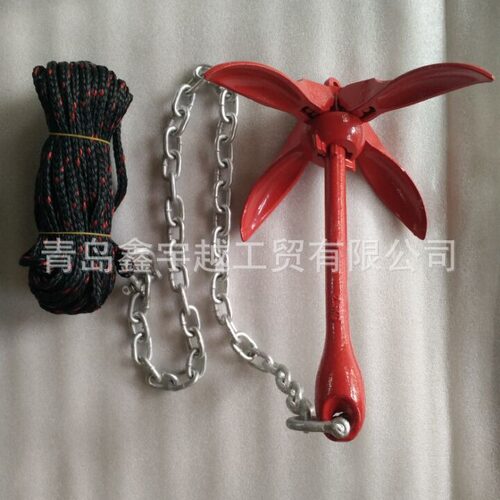 现货供应热镀锌折叠锚 伞形锚 船锚组合 船舶五金配件