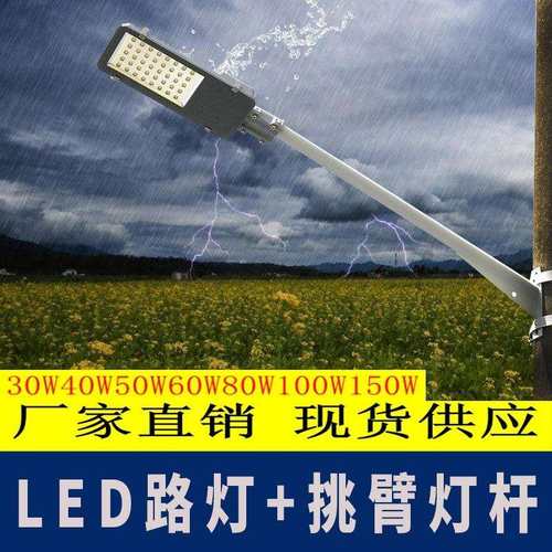 LED小金豆路灯30w40w50w100w路灯头新农村庭院小区电线杆挑臂路灯