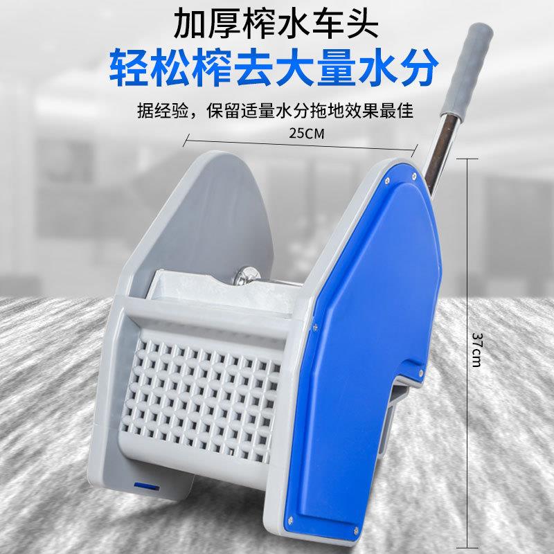 榨水车家用加厚墩布拖把拖地桶挤水桶酒店商用拧清洁车B044